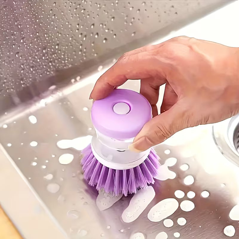 Cepillo de Limpieza Multiusos con Dosificador de Jabón 2en1